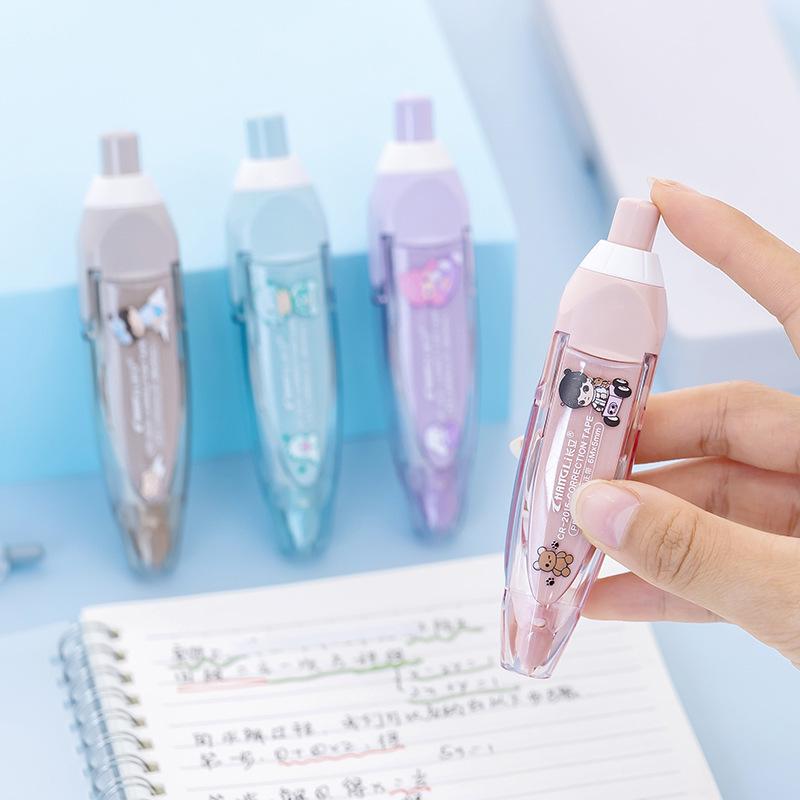 Push-Type Refillable Correction Tape - Cute Stationery for Students