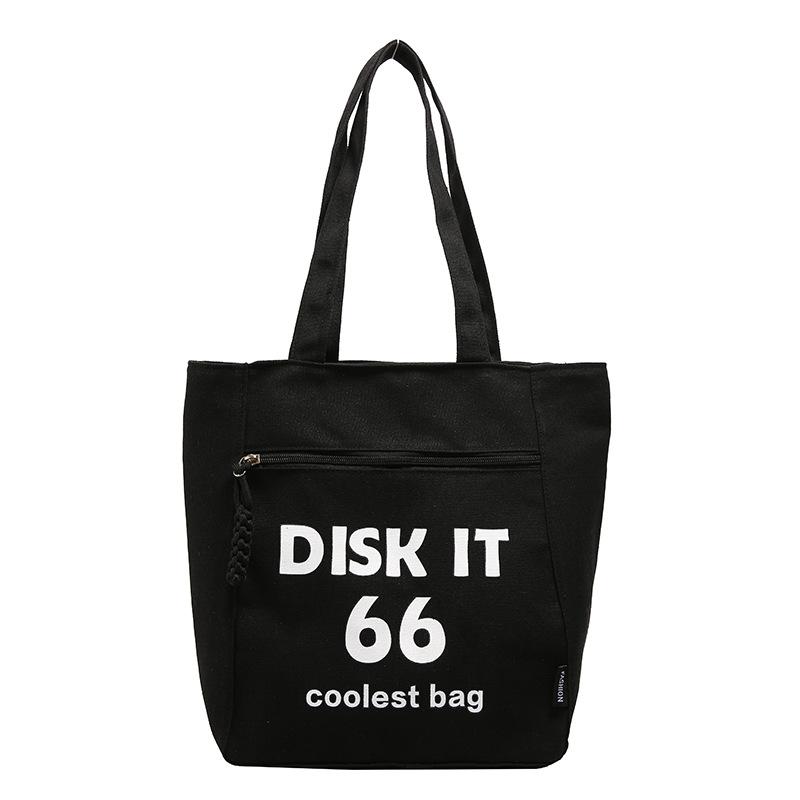 

Stylish large-capacity commuter tote bag New textured canvas underarm bag Trendy versatile shoulder bag one size fits all