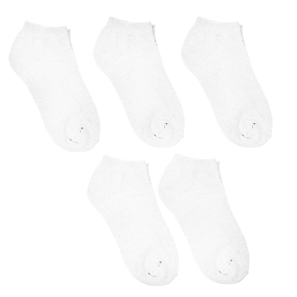 

Упаковка из 5 женских носков BACSA001 с эластичной манжетой, предотвращающей сдавливание 35/40 белый