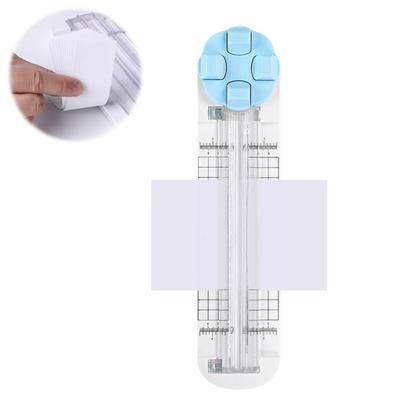 Tăietor de Hârtie 4 în 1 Tăiere Bidirecțională Robust Neted Lame Interșanjabile Design Compact Instrument de Tăiat Hârtie pentru Artizanat