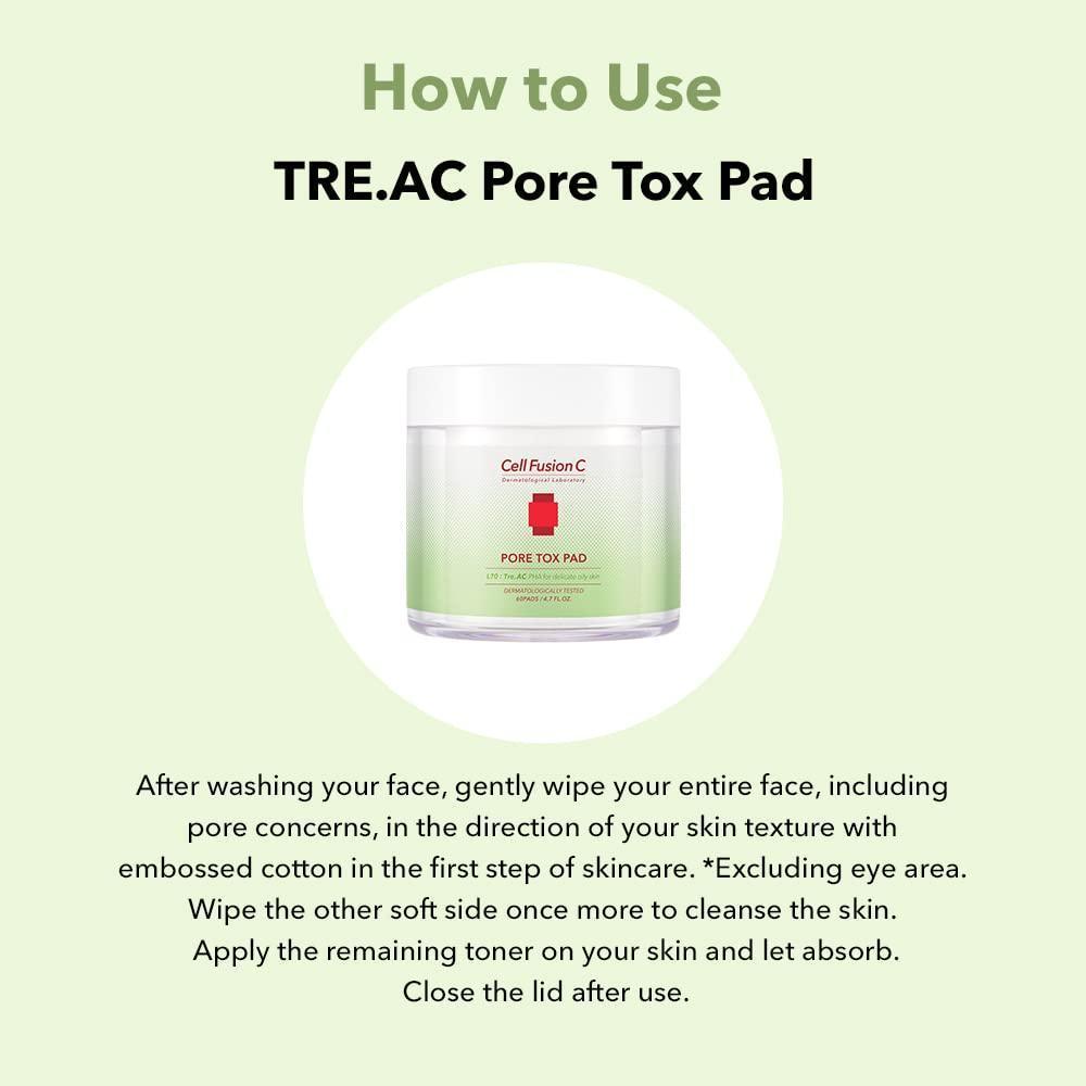 [Cell Fusion C] Pore Tox Pad 150g 60EA