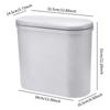 Trash Garbage Can Modern Paper Basket Organizer Kitchen Wastebasket for Laundry Room Home Office Garage Toilet