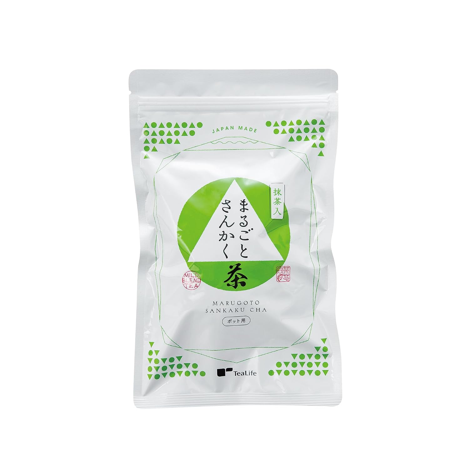Matcha-infused whole triangle tea pot 5g40 pieces green roasted rice blend Life