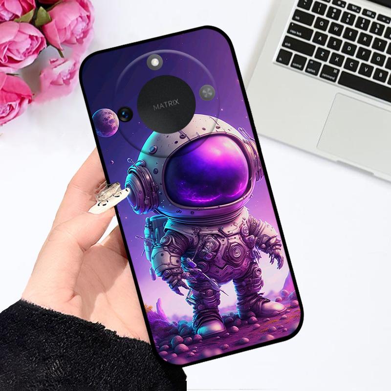 Case For Honor X9c Smart 5G Soft Silicone TPU Phone Cover For Huawei Honor X60 Protective Fundas Bumper Cartoon Color Painted
