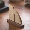 1PC solid wood coffee filter paper holder, vertical wooden dustproof bracket, household filter paper solid wood storage rack