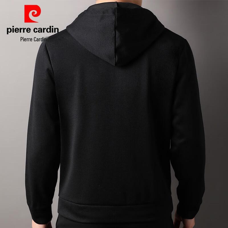 Pierre Cardin Herren Kapuzen-Sweatshirt mit durchgehendem Reißverschluss