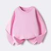 Kids' Solid Color Long-Sleeve Cotton T-Shirt for Boys & Girls, Customizable Base Layer for Older Children