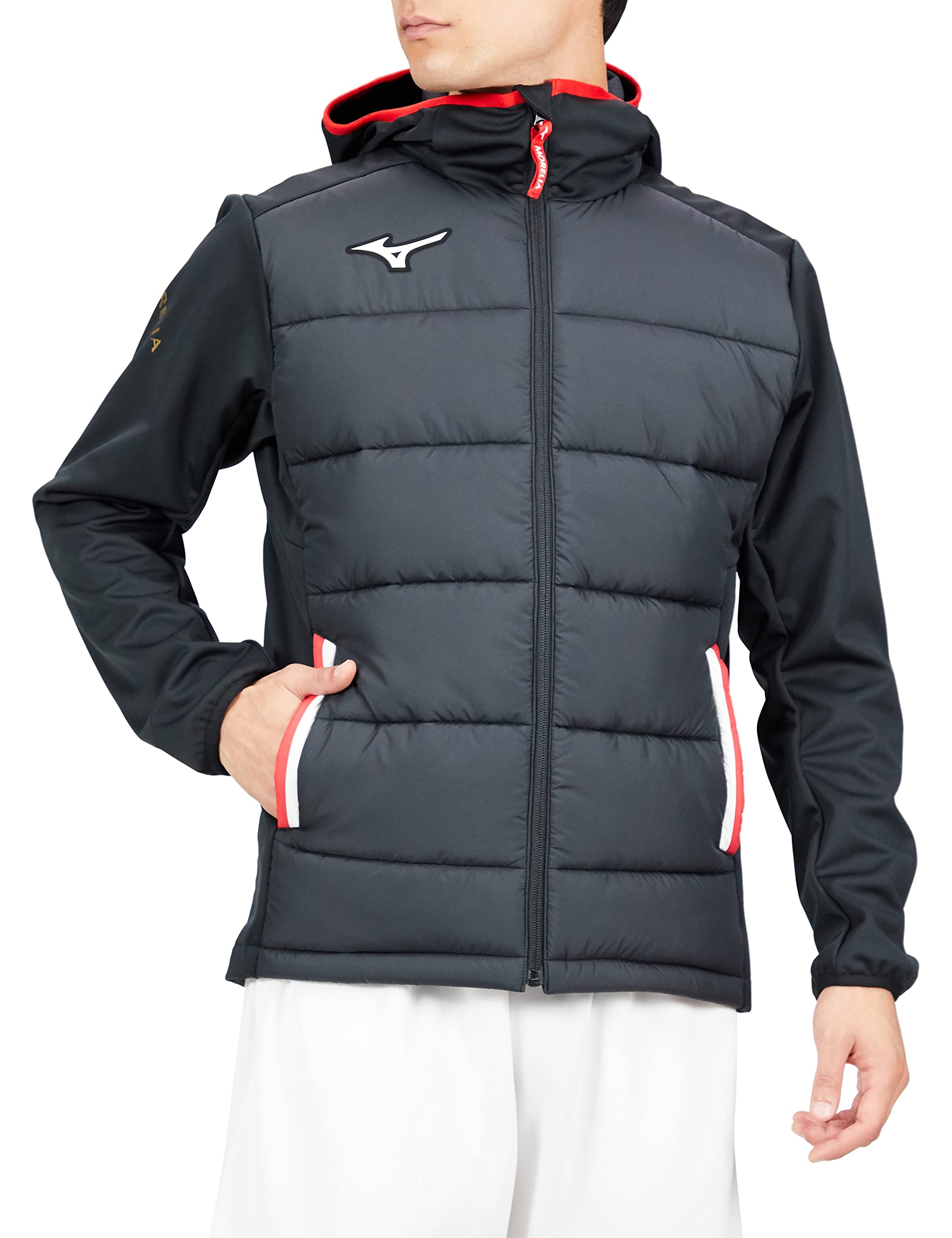 

Футбольная куртка с подкладкой Morelia Windproof P2ME2501 Black L [Mizuno] чёрный