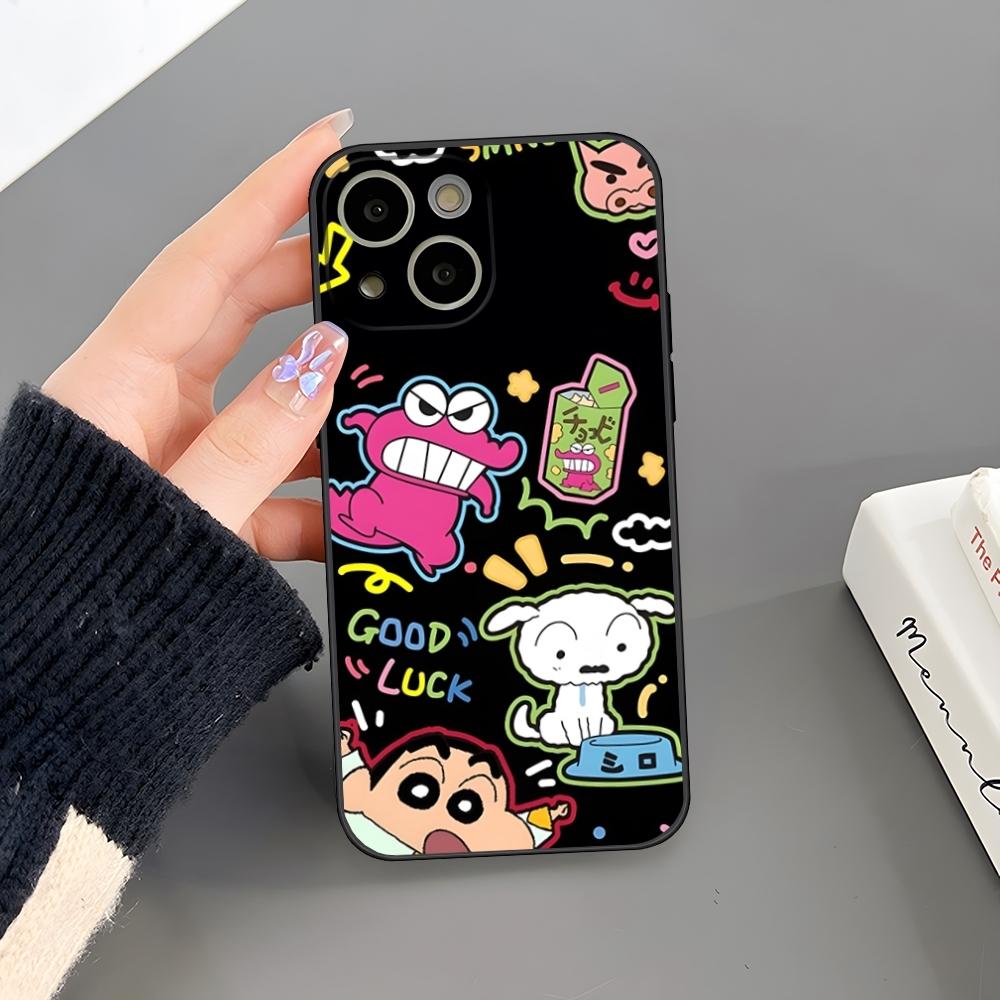 

Crayon Shin-chans Phone Case For Iphone 16 Plus 15 14 Pro Max 13 Mini 11 12 Xr X Xs 6 7 8 SE Plus Back Cover iPhone14 Pro