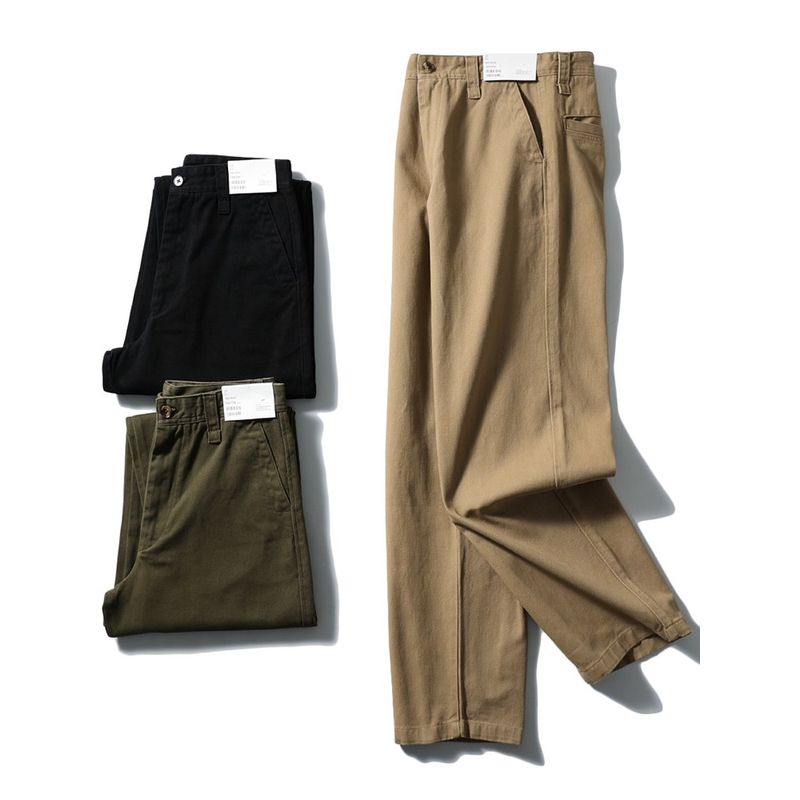 Amekaji American Heavy Weight Workwear Casual Pants Men's Fall/Winter Straight-Leg Trousers Loose Pants Export Men's Pants
