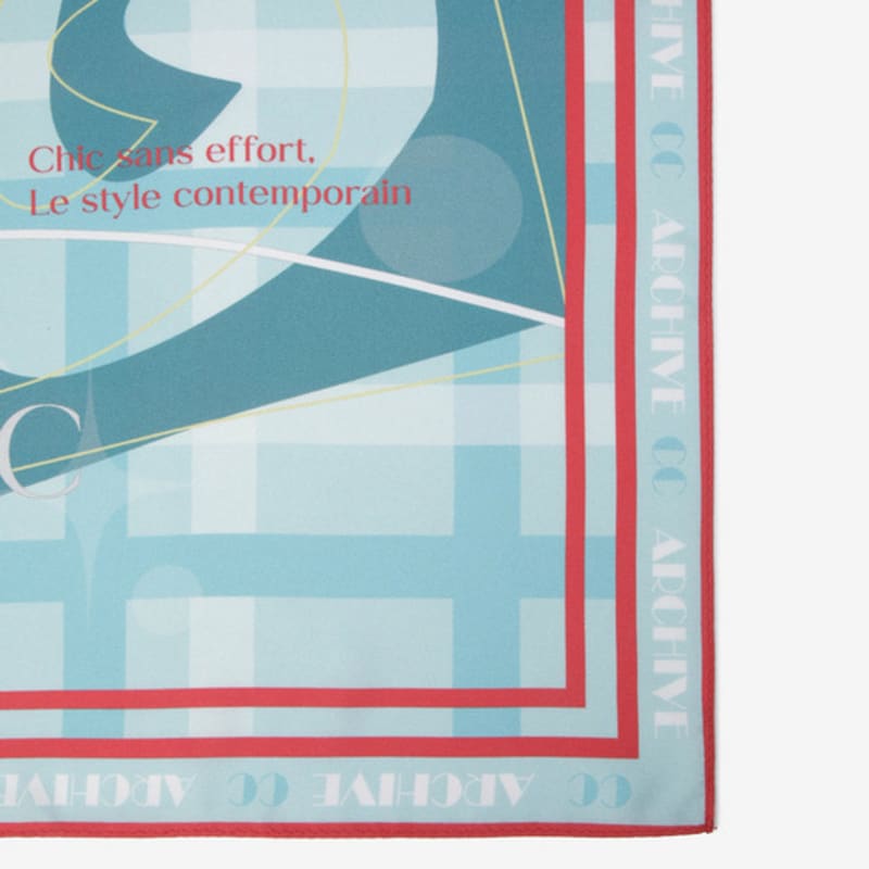 CC Collect Silk Printed Square Scarf BL_C254PHA001