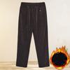 Women Autumn Winter Fleece Thicken Straight Pants Plus Size Corduroy Pants Middle-age Loose Warm Casual Trousers