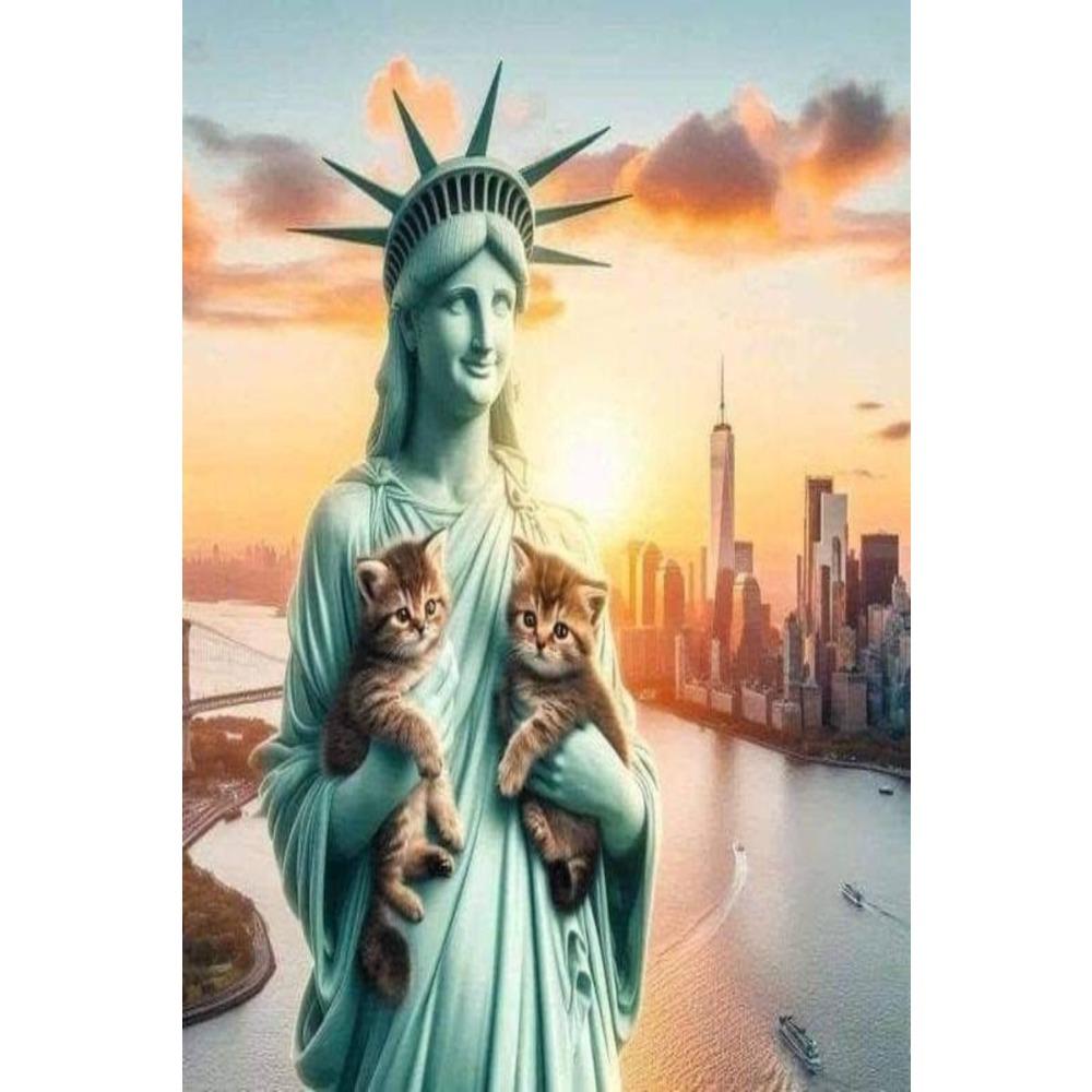 Vintage Metal Tin Sign Liberty Goddess Wall Art Decor For Living Room Bedroom