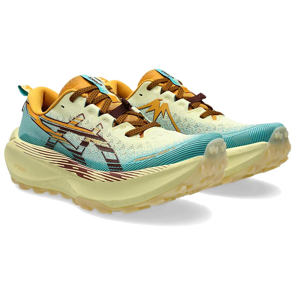 Asics Trabuco Max 4 Wheat Yellow Dark Red Planet Men Sneakers Cream 1011B976-750