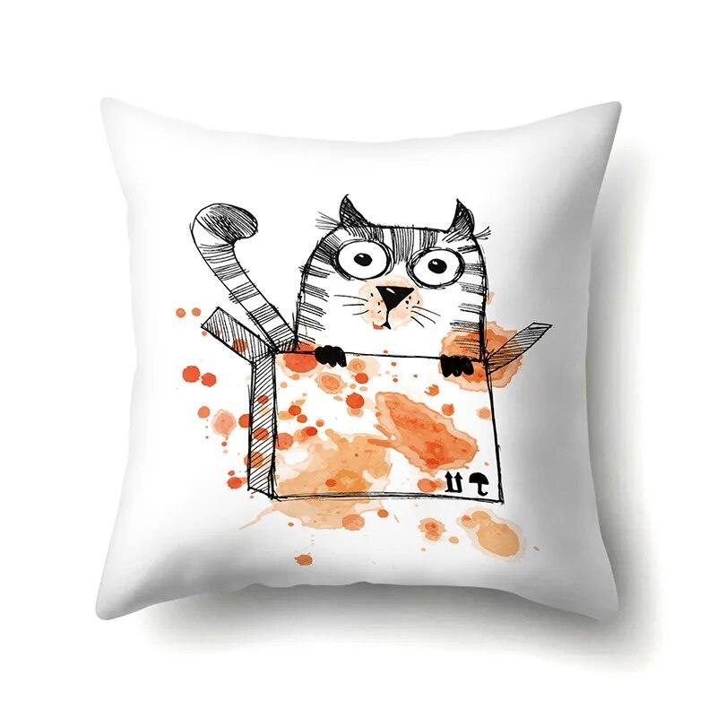 Dog Cross-border Fashion Fresh Animal Knitted Pattern Printed Pillow Cover Sofa