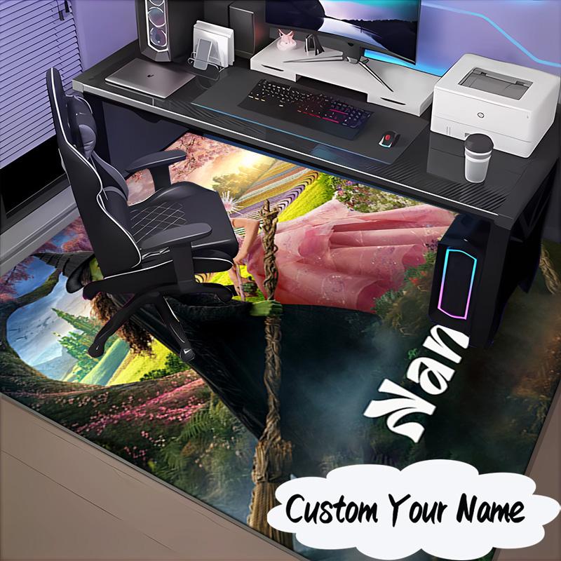 Custom Name Magic Friendship witch Rug for Living Room, Game Rooms, Office, Bedroom, Floor Mat Playful Design, fan gifts Christmas decor