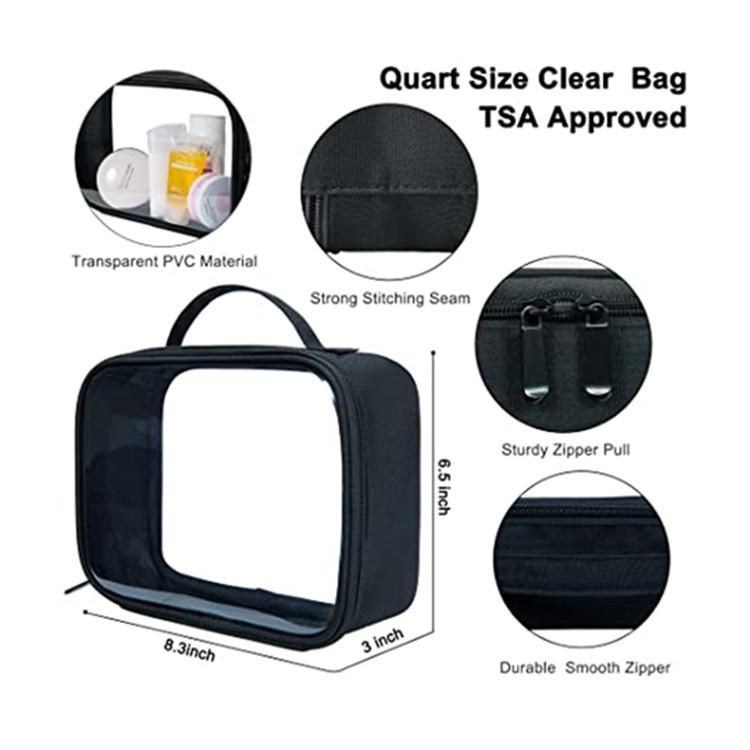 Travel Makeup Organizer Pvc Sealed Cosmetic Bag With Wall Mount For Toiletries And Accessories