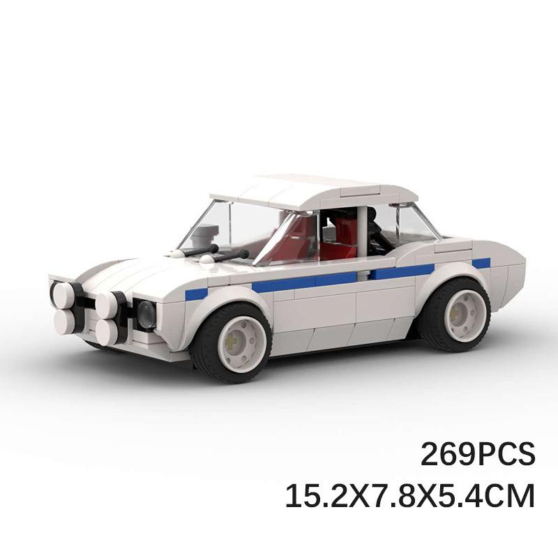 MOC Building Blocks Vintage Sports Car Model DIY Assembly Bricks Educational Toy For Boys