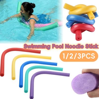1/2/3PCS Swimming Pool Noodle Stick Soft Non Toxic Hollow/Solid Foam Stick Colorful Float Aid Foam for Adults and Kids