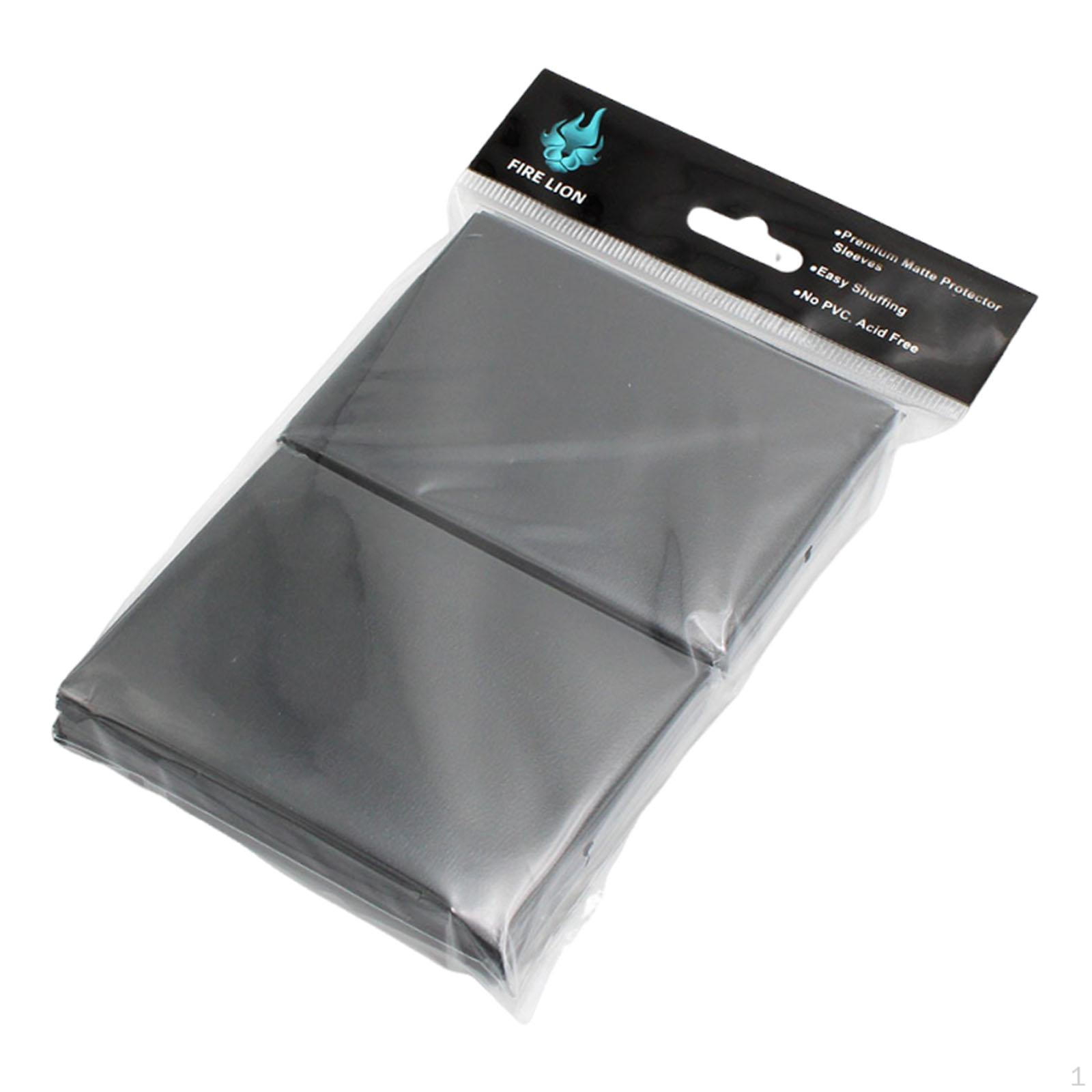 

100 Pack Card Sleeves, Frosted, Versatile Gifts, High Performance, Lightweight, for Collector чорний