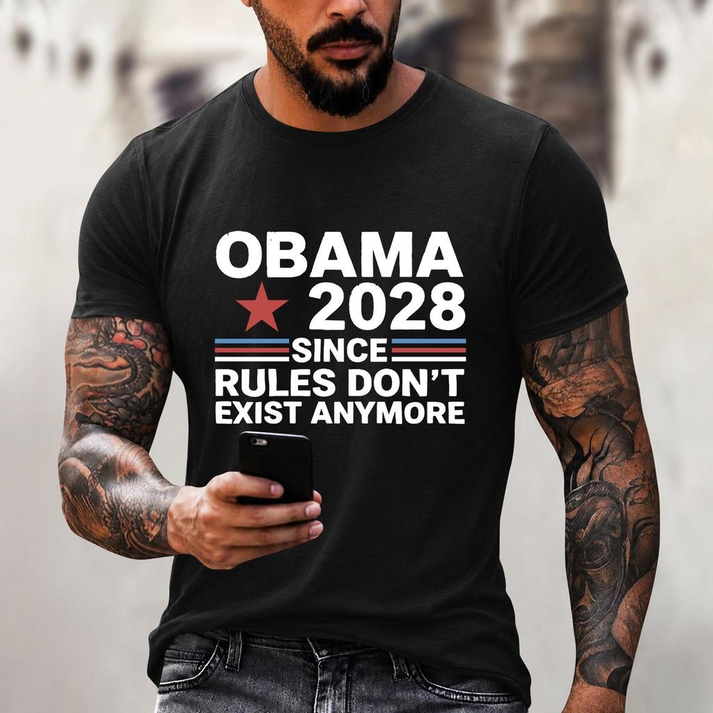 Men's Funny Letter Print Casual Loose Fit Graphic Tee Shirt for Everyday Wear