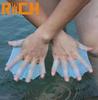 1Pair Unisex Frog Type Silicone Girdles Swimming Hand Fins Finger Webbed Gloves Paddle Water Sports Frog Claw Swimming Equipment