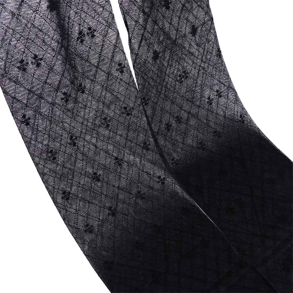 Trendy Dots Flower Transparent Lolita JK Heart Women Bow Tights Korean Stockings Mesh Pantyhose