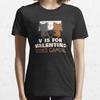 V Is For Video Games Cute Funny Couples Valentines Day Essential T Shirt