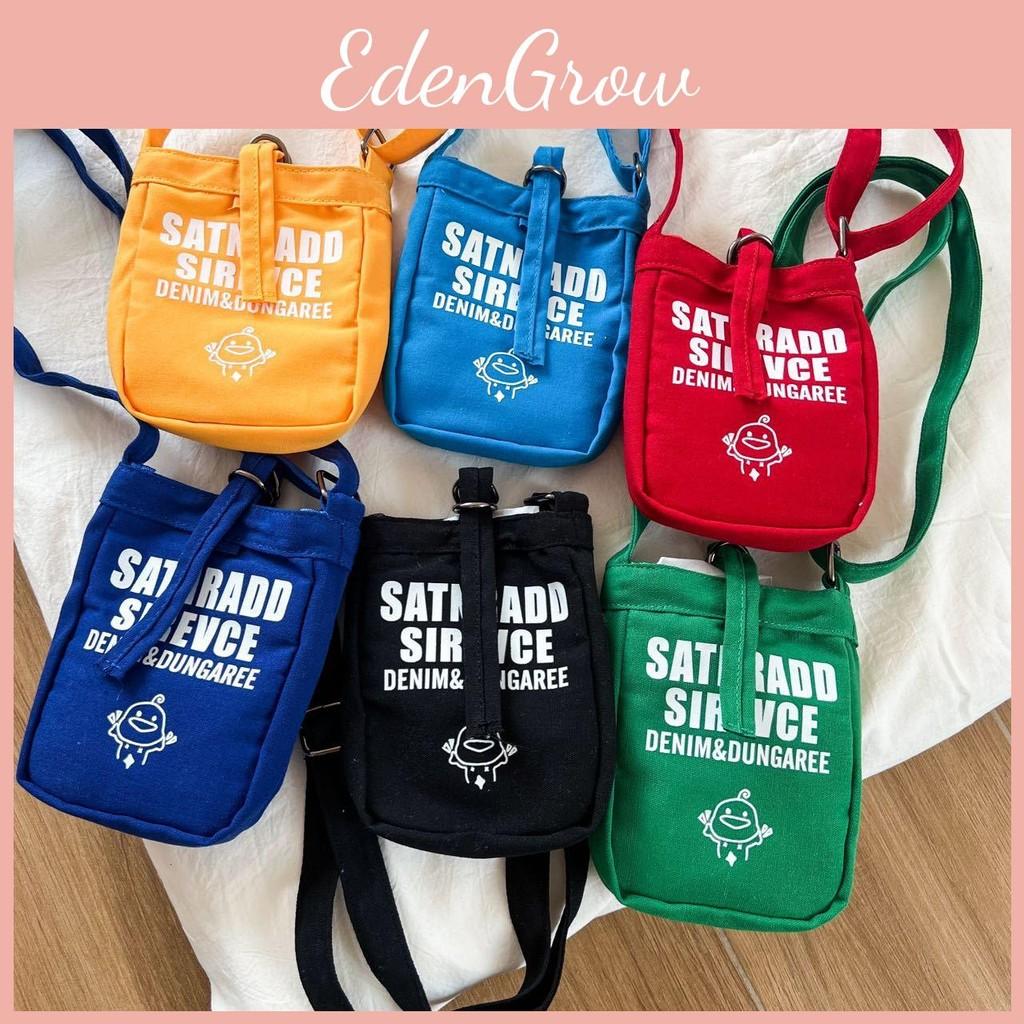 Childrens Crossbody Canvas Bag Withenglish Print Design And Storage Daily For