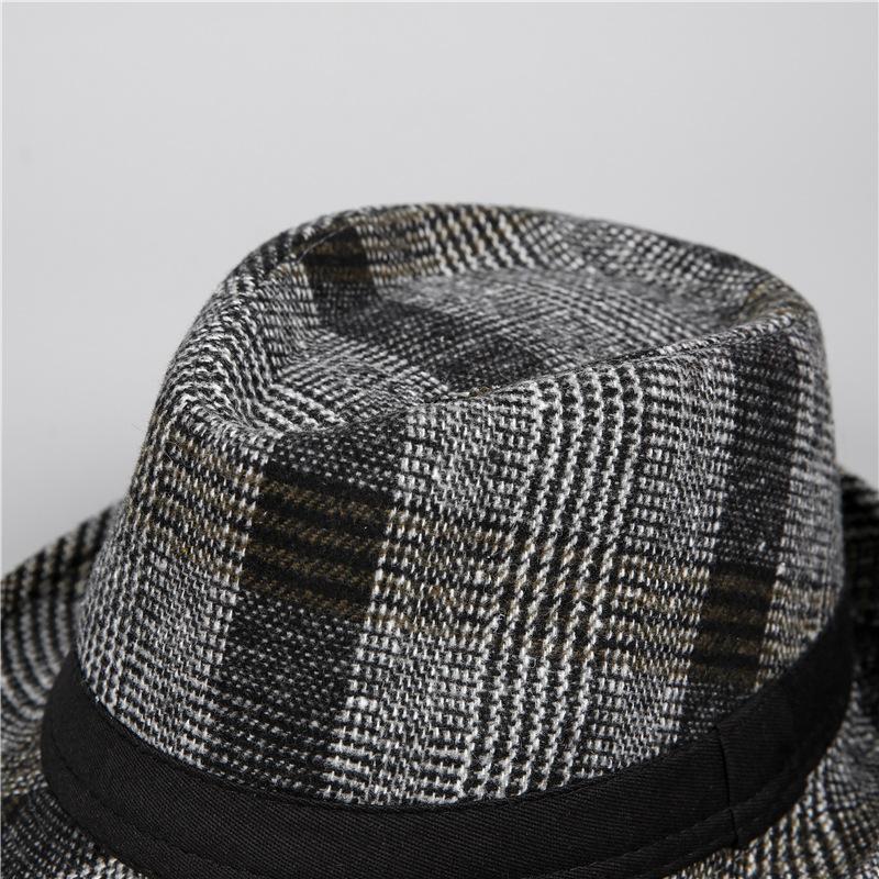 Hat Men's Spring and Autumn Top Hat Grandfather Autumn and Winter Jazz Hat Retro Gentleman Hat for Elders