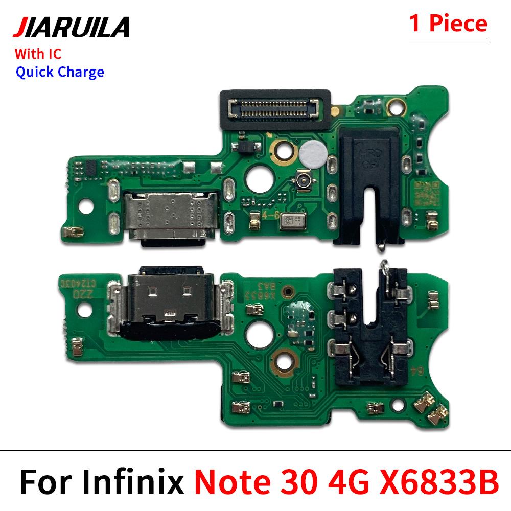 USB Charging Port Board Flex Cable Connector Parts  For Infinix Note 7 8 8i 11 11 11S 11 11 Pro Lite VIP Microphone Module