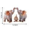 Resin Set of 3 Elephent Showpiece for Home Decoration Items Table Décor Living Room Gift Boxes for Weddings, Parties, Housewarming