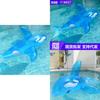 Wholesale Water Fun Inflatable Big Whale Water Park Surfing Whale Ride-on Float Adult Blue