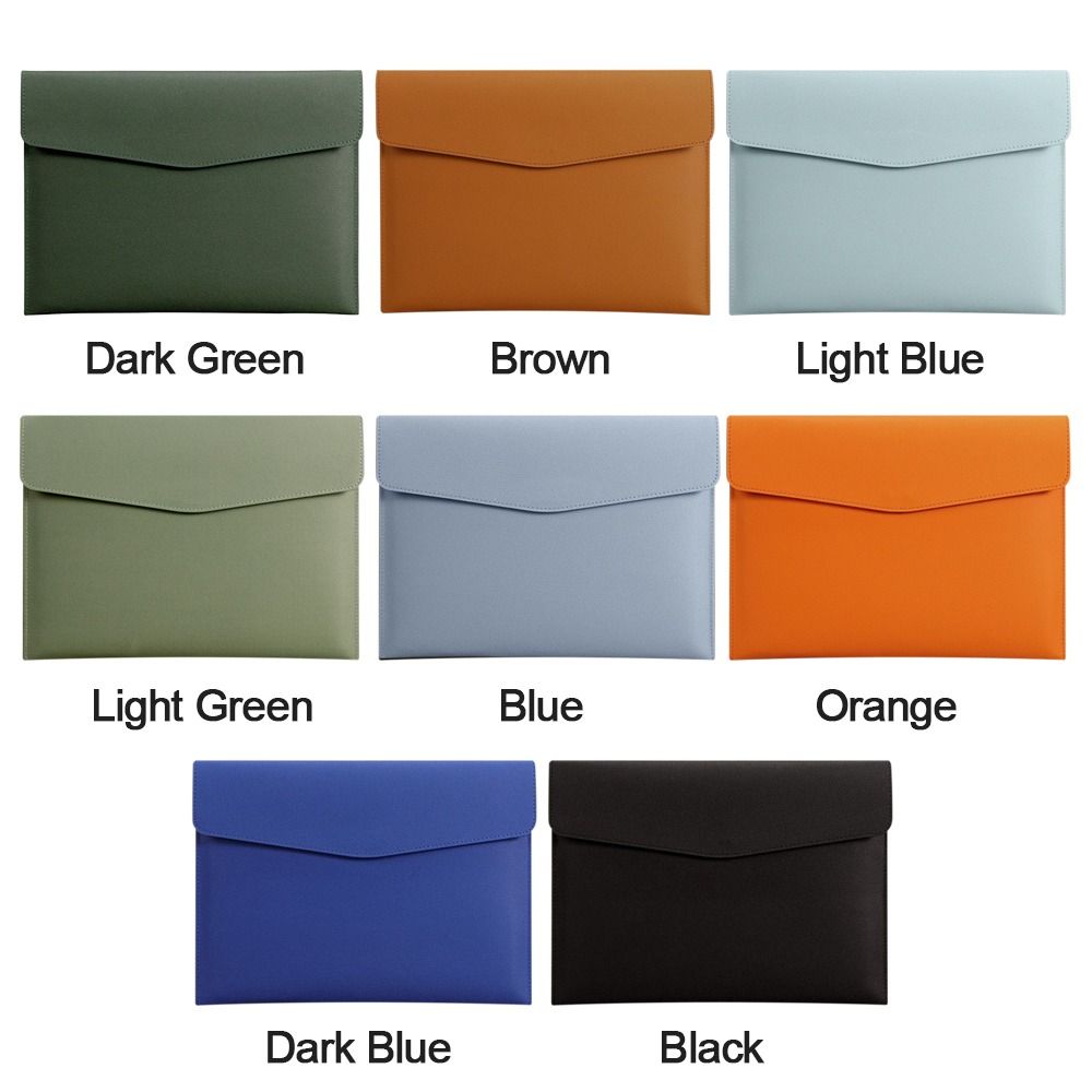 Large Capacity Leather File Folder A4 Document Bag Briefcase  School Office