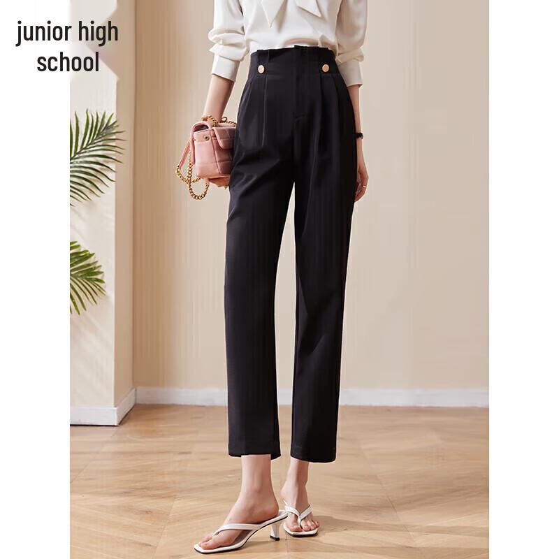 

Women s High-Waist Slimming Cropped Harem Suit Pants L