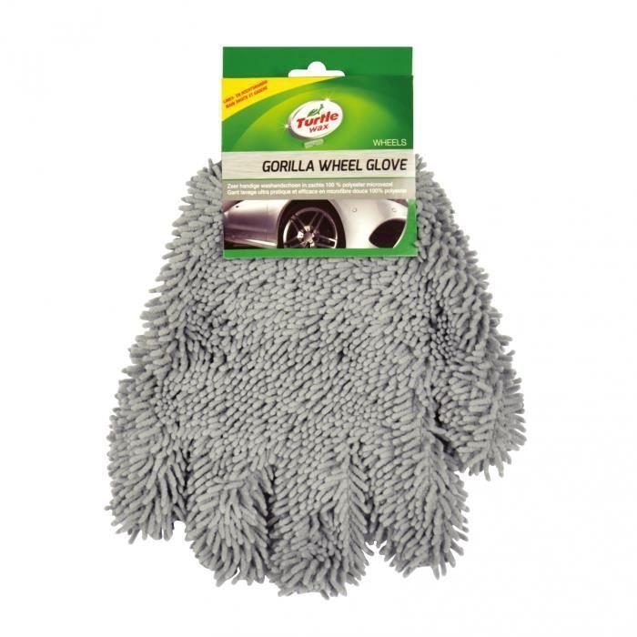 Turtle Wax Wheels Polyester Glove Gorilla Gray 24x26 Cm