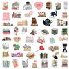 50PCS Diary Stickers for Reading Book Scrapbook DIY Notebook Journal Aesthetic School Stationery Supplies for Students