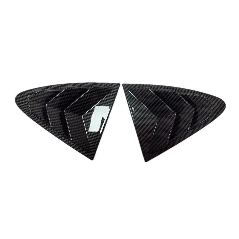 For Chevrolet Cruze 2016 2017- ABS Plastic Rear Window Quarter Louver Scoop Cover Side Vent Trim Car Adhesive Accessories