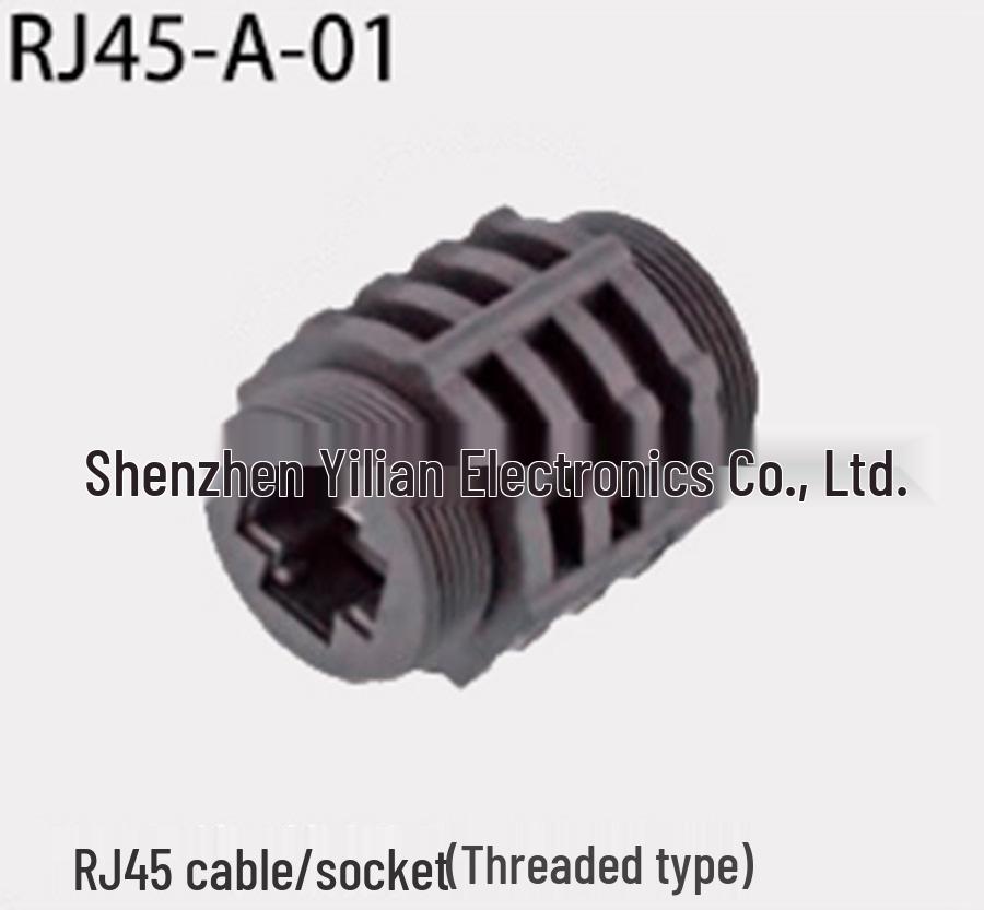 Waterproof RJ45 Connector Plug CAT5e/CAT6a Gigabit IP67/IP68 Front/Rear Panel Mount