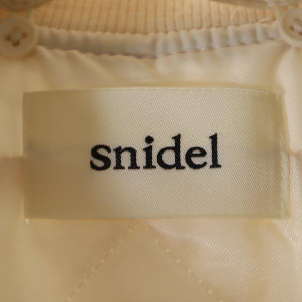 SNIDEL MA-1 Flight Jacket Beige Chinese Raccoon Women Used