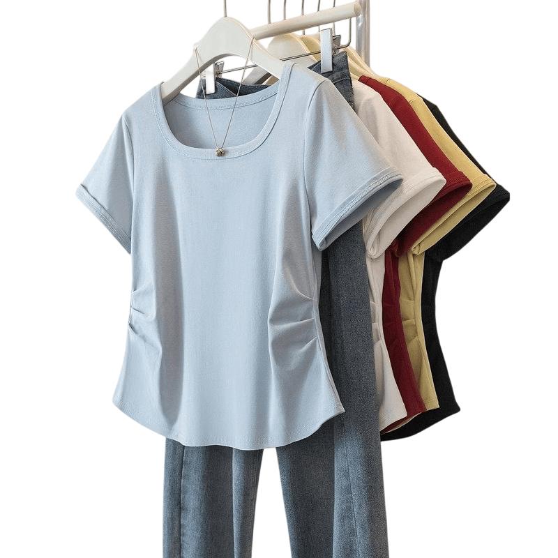 La Chapelle Women s Square Neck T-Shirt M