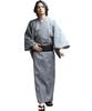 Shijira Yukata Single Size LL 8(eight) 9-color Men's Yukata, Cotton, Gray,