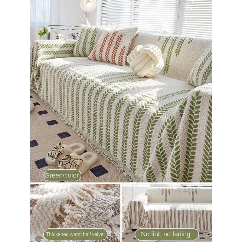 

Зимние утепленные полубархатные диванные полотенца с полным покрытием, новые зимние нескользящие подушки для сидений 180*130cm