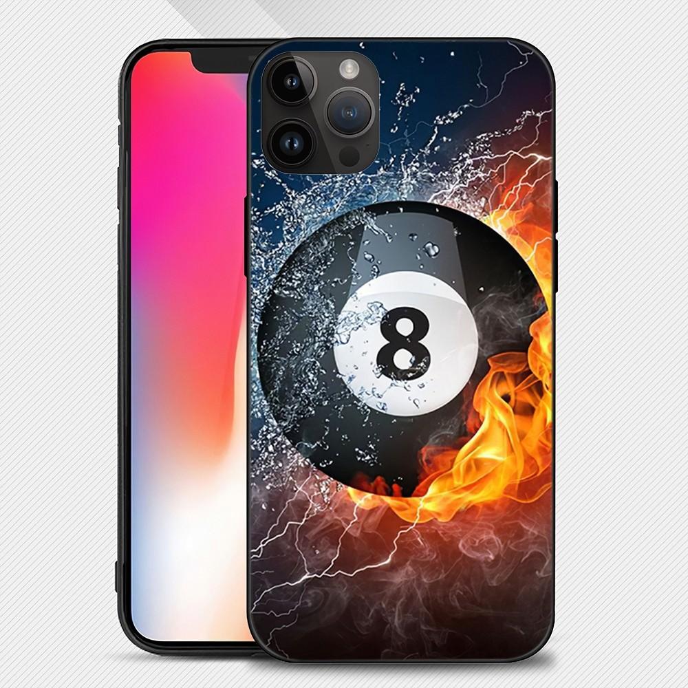 Billiards Snooker pool Phone Case iphone15 14 13 12 11 Pro Max Mini X 7 8 Soft Case