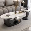 Italian Slate Coffee Tables Round Luxury Minimalism Living Room Coffee Tables Modern Simplicity Muebles Nordic Furniture
