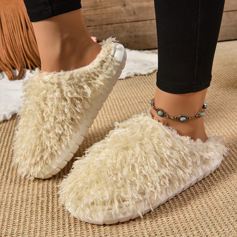 Fashion Women Flats Fluffy Soft Slippers 2025 Autumn Soft Mules Shoes Fad Comfort Slingback Sandals New Trends Casual Zapatillas Mujer