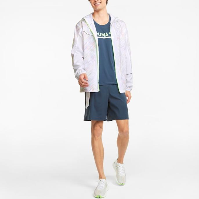 Puma Lightweight Quick-Dry Hooded Jacket Men Jacket White 520859-02