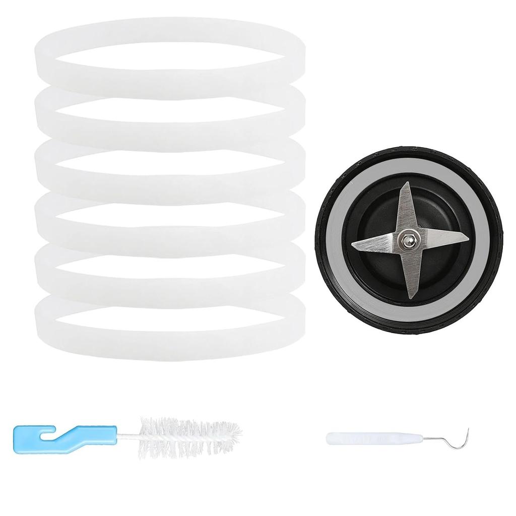 6 Pack Rubber Gaskets Replacement Seal for Nutri Ninja Blender O Ring Replacement for Ninja Auto-iQ Pro Extractor CT680 BL456-30 BL480 BL640 BL681A