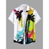 Chemise Homme Grande Taille Été Impression 3D Chemises Hawaïennes Boutonnée Chemises Vacances Plage Manches Courtes Chemise Décontractée Pour Hommes