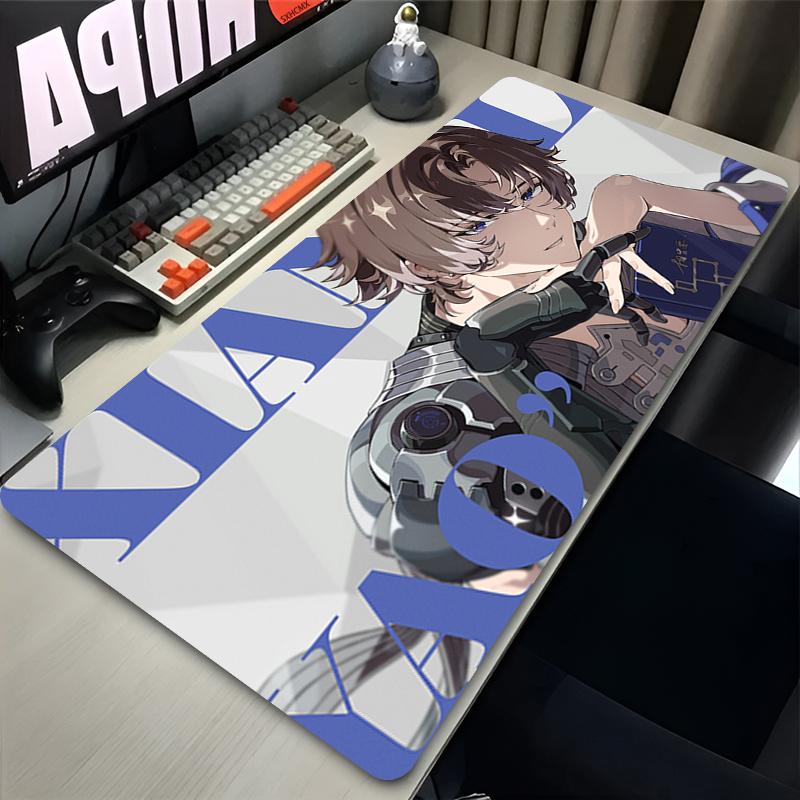 Sexy Girl Anime Mouse Pad Laptop Kawaii Gaming Mousepad XXL Galbrena Wuthering Waves Keyboard Rug Office PC Gamer White Desk Mat